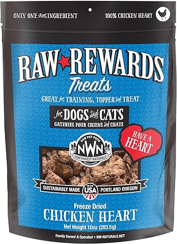Miniatura 37 de Northwest Naturals Raw Rewards Golosinas de pechuga de pollo liofilizadas para perros y gatos, piezas de tamaño de bocados, saludable, 1