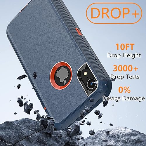 Miniatura 4 de YmhxcY Funda para iPhone XR, a prueba de golpes, a prueba de caídas, a prueba de polvo, 3 capas, duradera, resistente, protección para iPhone XR de