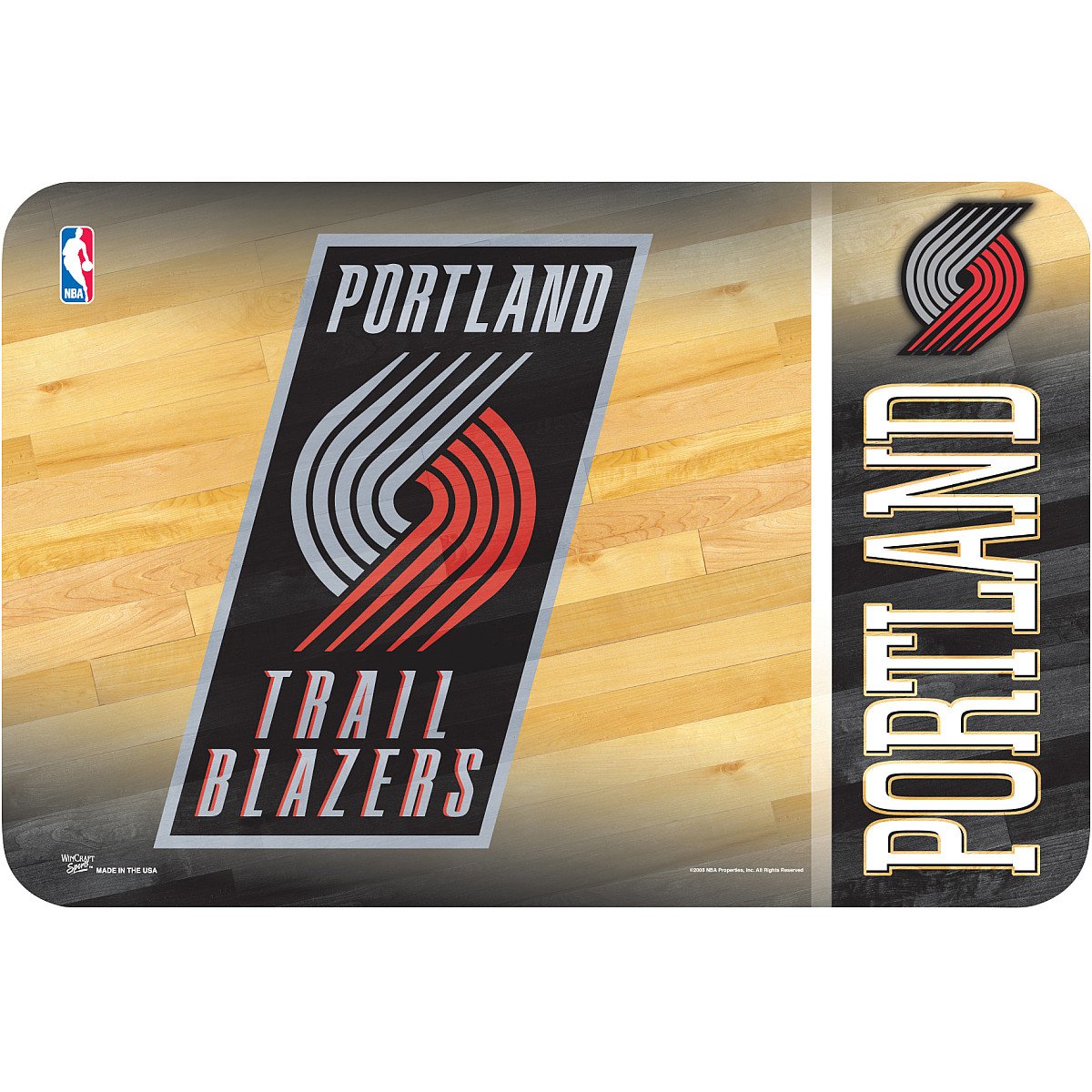 WinCraft NBA Portland Trail Blazers Mat, Small/20
