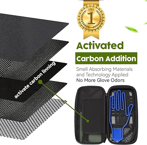 Miniatura 3 de GLORIEROO Funda para guantes de golf con soporte para guantes para bolsa de club de golf, organizador de almacenamiento para teléfono, camisetas,