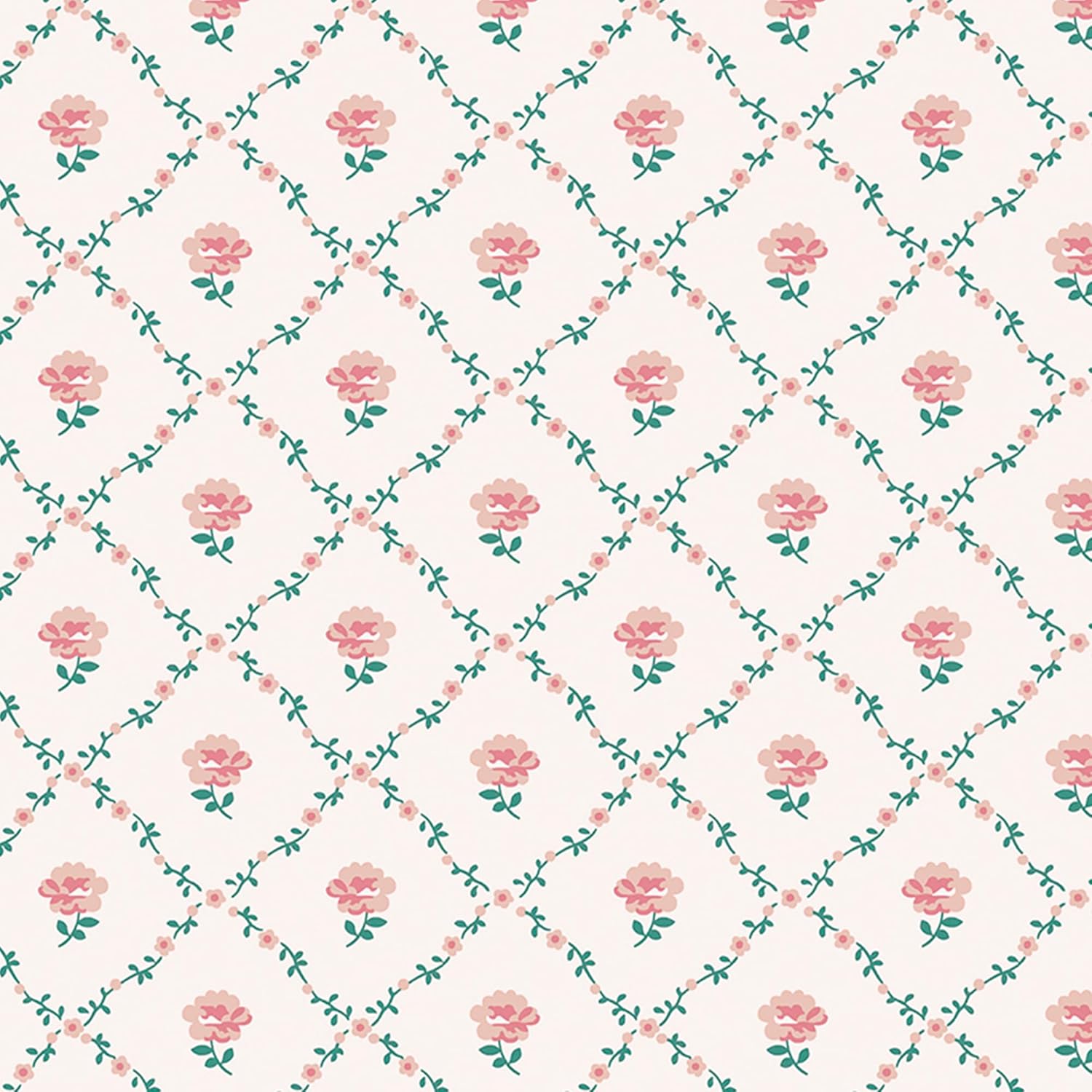 Laura Ashley Kate Coral Pink Wallpaper