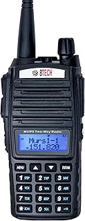 BTECH MURS-V2 200 Fully Customizable Channels MURS Two-Way Radio. USB-C Charging, IP54 Weatherproof, Dual Band Scanning (VHF/UHF), FM Radio, & NOAA Weather Broadcast Receiver