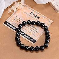 Vista 61 de MASSIVE BEADS Pulsera elástica de yoga hecha a mano con piedra natural, cristal curativo, energía, regalos para adultos unisex de 0.157 in, 0.236