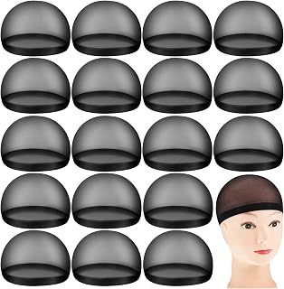 Waydress 100 Pack Black Nylon Wig Caps - Stretchy Breathable Stocking Caps, Secure Hold, Lightweight Comfort for Wigs