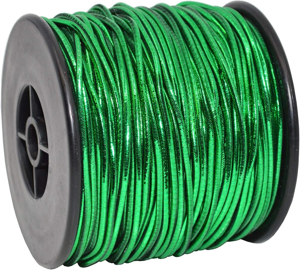 Morex Ribbon - 1318/50-607 Elastic Stretch Cord Ribbon, 1/16 inch by 50 Yards, Green