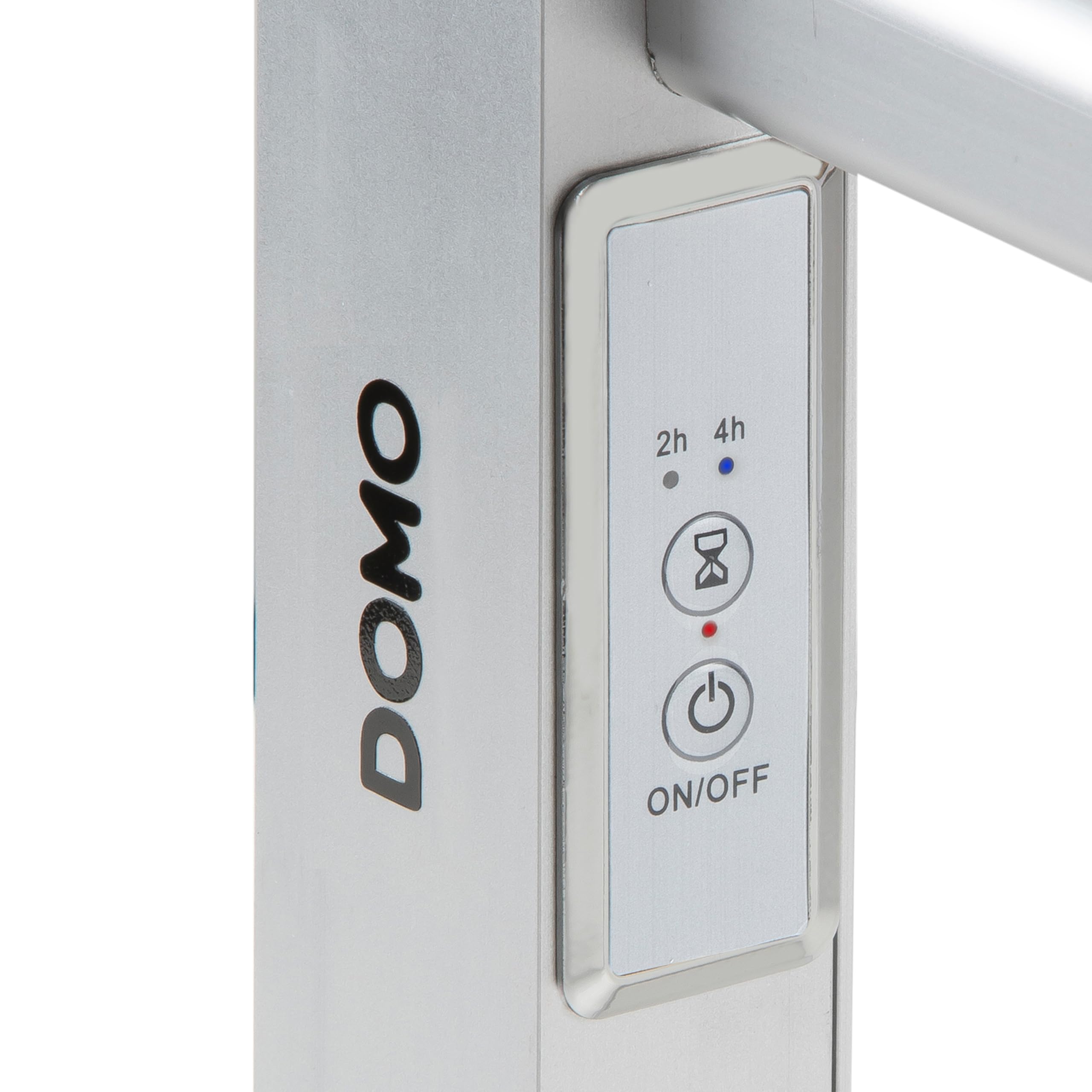 DOMO DO7117DR Elektrischer Wäscheständer - Mit Zeitschaltuhr - 4X schneller als EIN traditionelles Trockengestell - Inklusive Wandbefestigung - 8 beheizte Rohre aus Aluminium - 150W