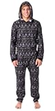 Harry Potter Mens' Hogwarts Christmas Sweater Hooded Union Suit Pajama