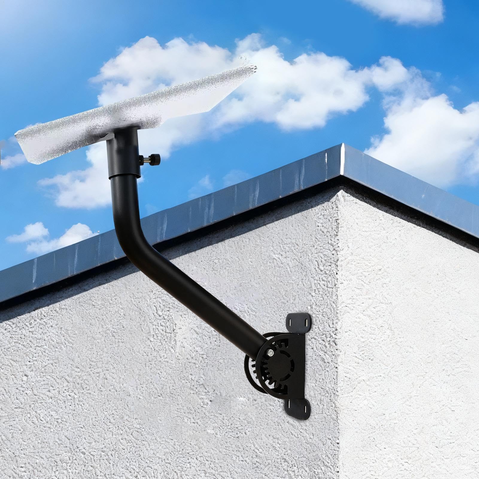 Mástil para Montaje de Antena Montaje Compacto, Estable, Vertical Y Preciso | Soporte De Montura Para Antena para Exterior, Viajes, Hogar, Satélite, Pared, Vehículo Recreativo y Interior