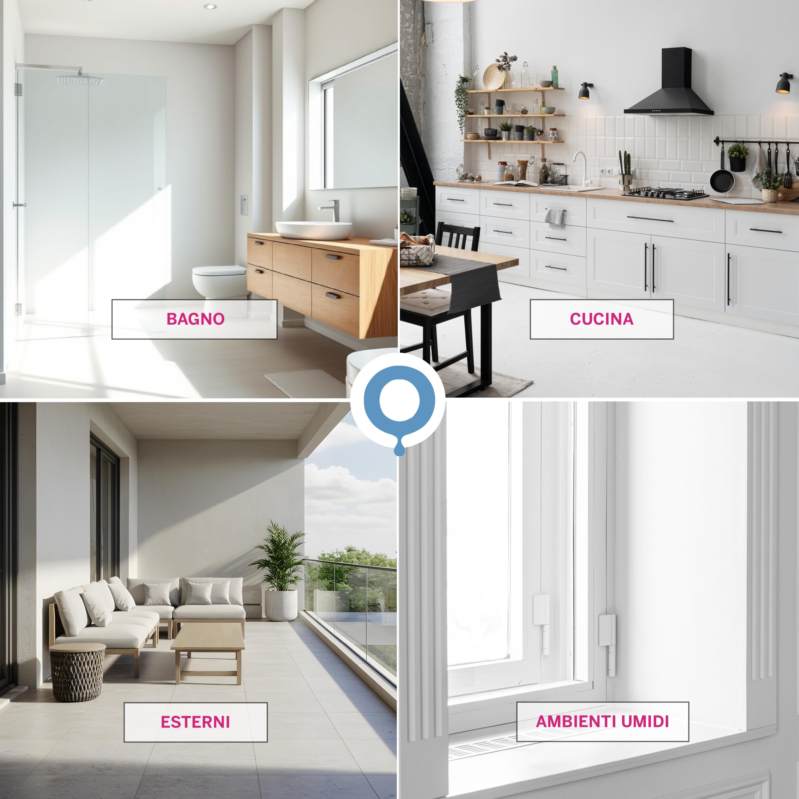 Termoisolante Zero% Pittura Antimuffa per Interni Anticondensa con Microsfere di Vetro Zero VOC e Formaldeide Pittura Bianca Per Interni Bagni E Cucine