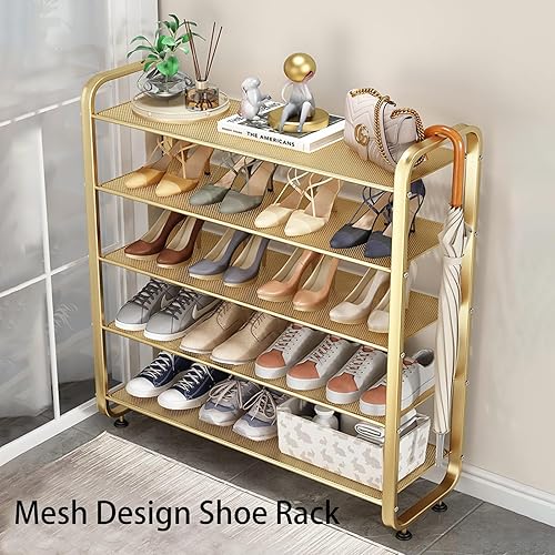 Miniatura 4 de Gabinete de almacenamiento de 3 niveles, 4 niveles, 5 niveles, organizador de metal de acero inoxidable para sala de estar, dormitorio, dormitorio