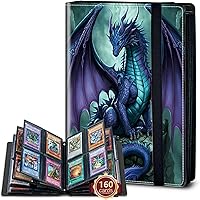 Vista 32 de Rossy Carpeta para tarjetas coleccionables, 9 bolsillos, impermeable, para coleccionar tarjetas, con 360 bolsillos laterales de carga para tarjetas