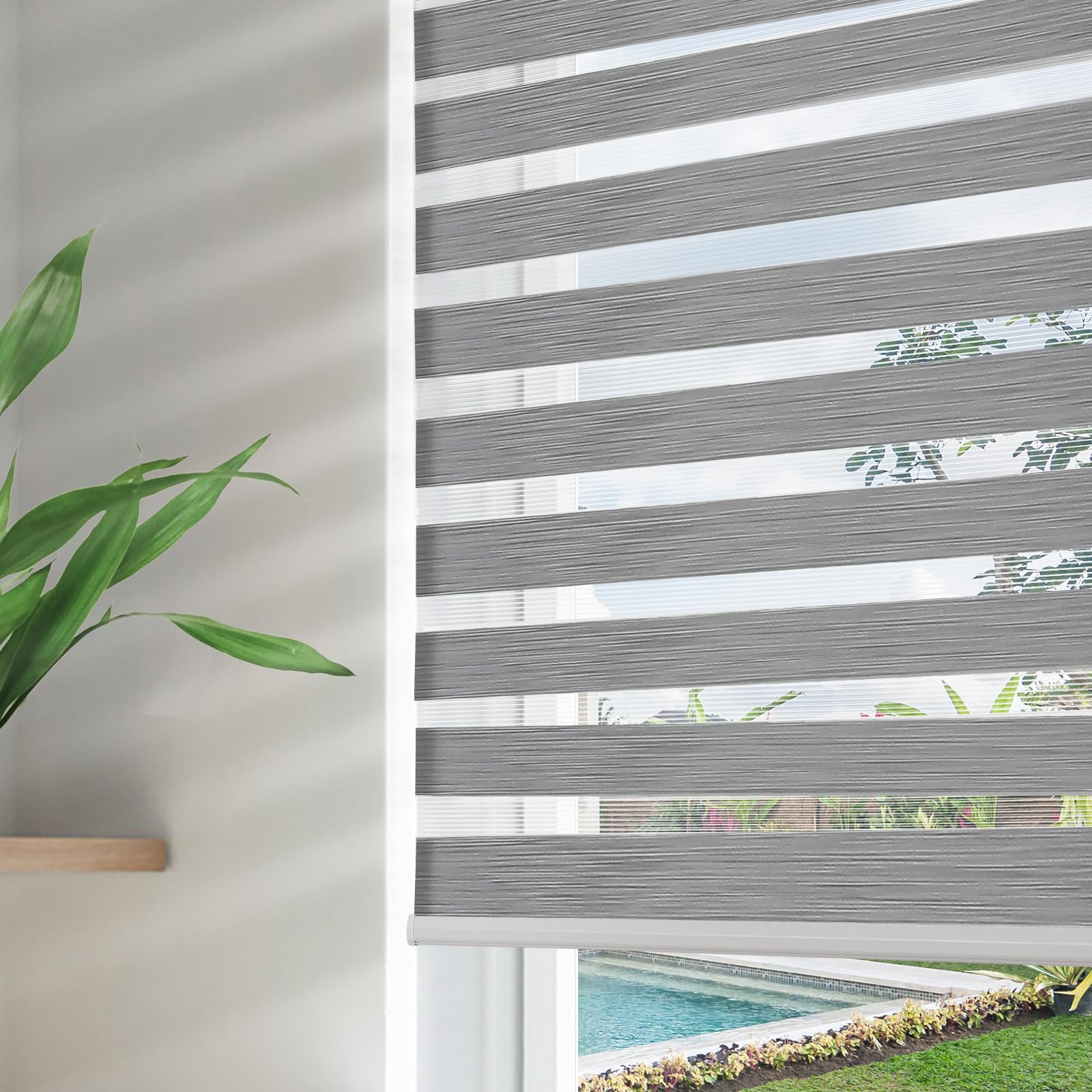 ブラインド s2 Amazon.com: SEEYE Cordless Zebra Blinds for Window, French