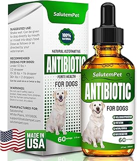 Natural Antibiotics Alternative for Dogs | Dog Antibiotics | Supports Dog Allergy Relief | Dog Itch Relief | Dog Allergy Support | Dog Multivitamin | Pet Antibiotics | Dog Antibiotics | 2 Oz