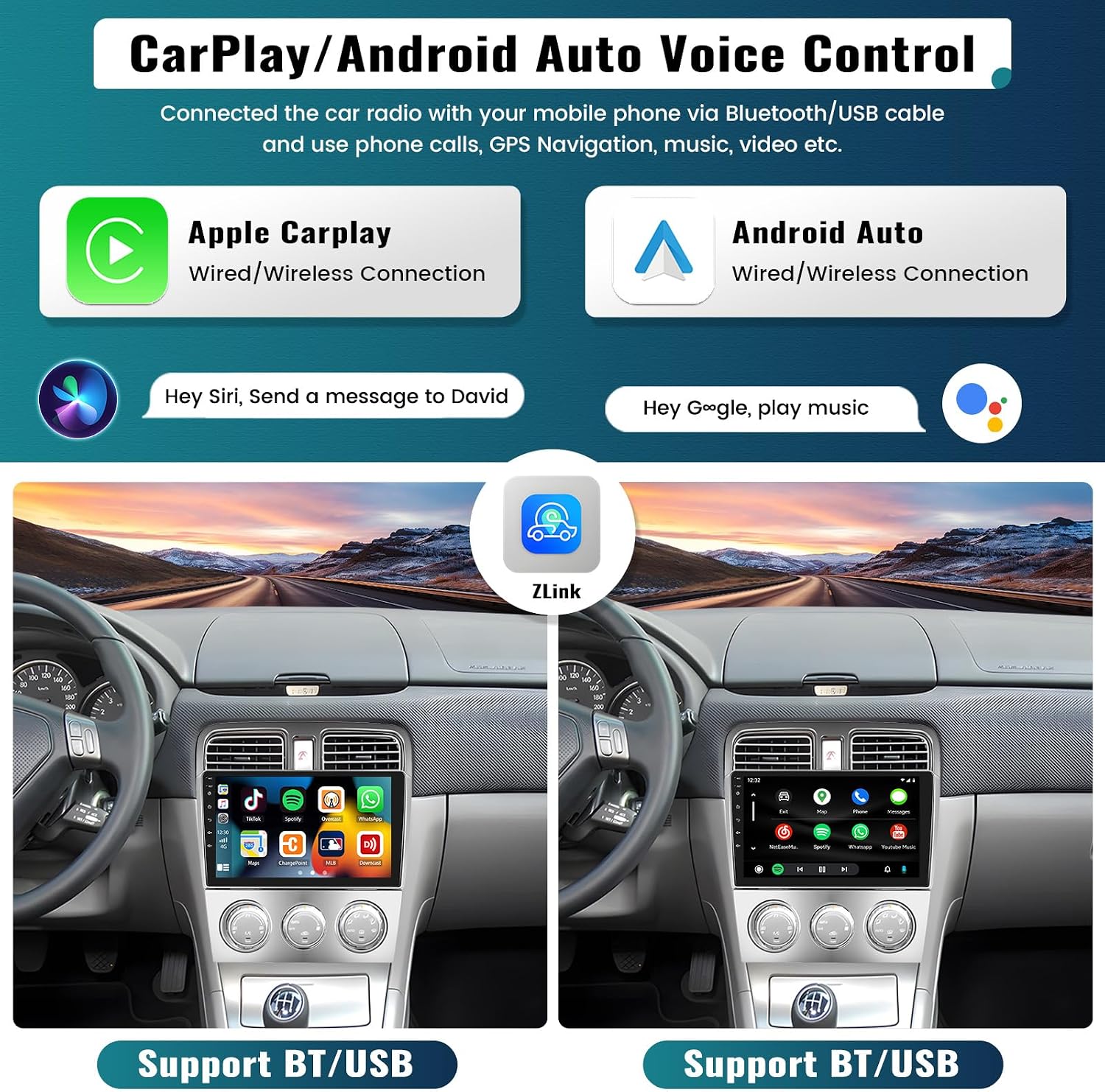 【4-Core+64G HiFi Audio】 Car Stereo for Subaru Forester 2004 2005 2006 2007 2008 Android Radio Wireless A-pple CarPlay Android Auto 9" Touchscreen Bluetooth GPS Navigation WiFi FM/RDS SWC+ Backup Cam 4 811REdfXVPL. AC SL1500