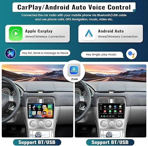 Miniatura 3 de UNITOPSCI 2G+64G para Subaru Forester 2004 2005 2006 2007 2008 Android Radio de coche inalámbrica Apple CarPlay Android Auto 9 "pantalla táctil HiFi