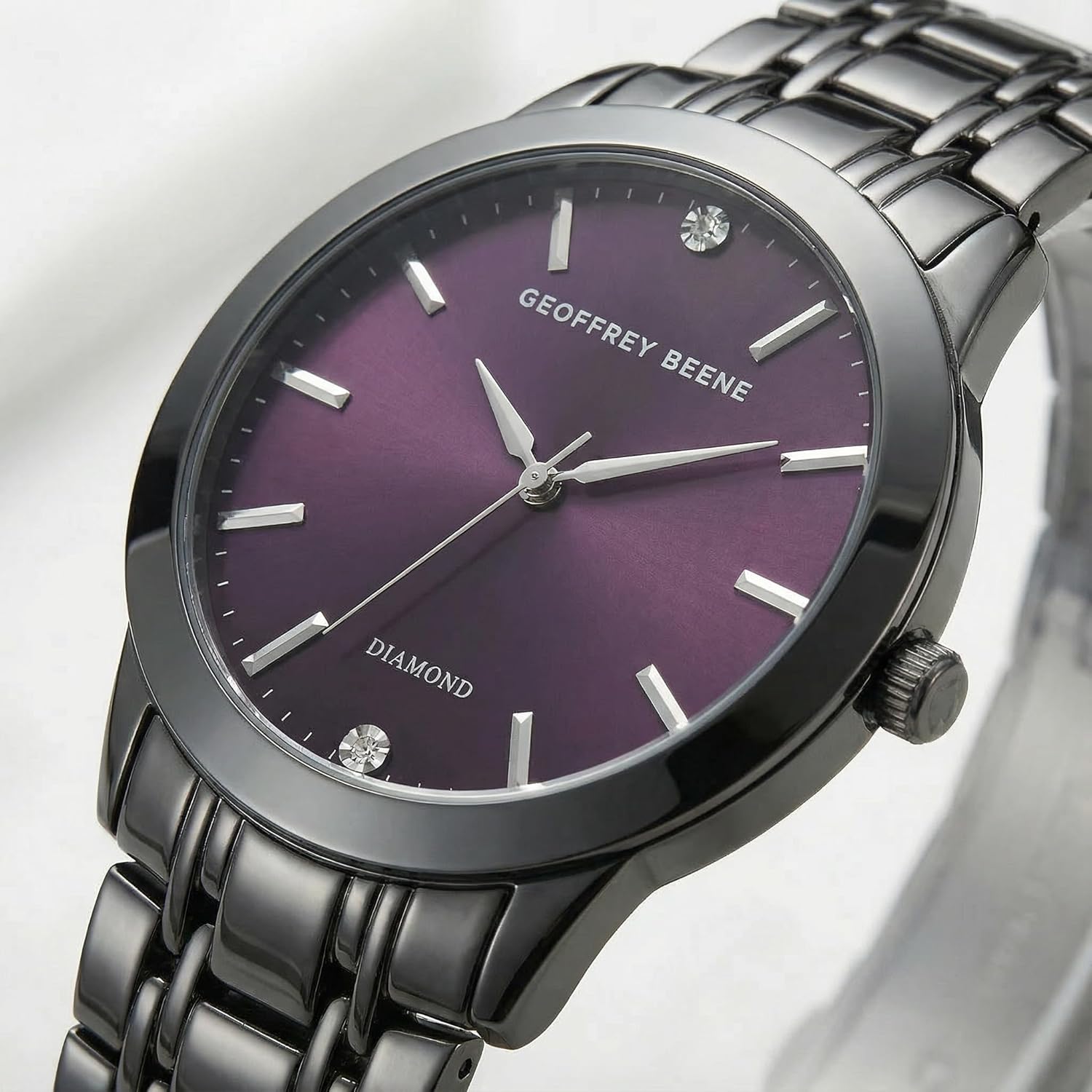 Geoffrey Beene Men's Metal Dress Watch Classic Quartz, Elegant Design, Water-Resistant - Image 2