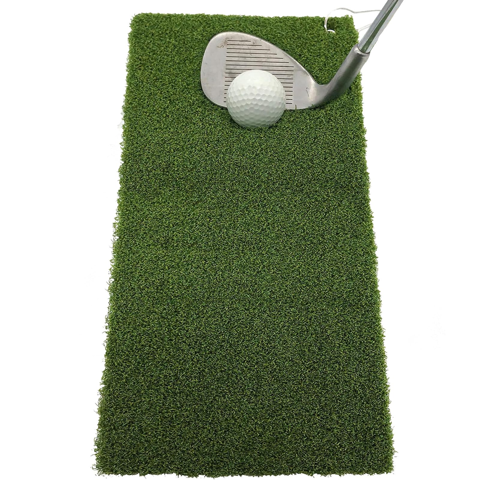 Golf Mat Turf Winter Rules Fairway Hitting Mats with Clip and Hole for Garden Backyard Indoor Outdoor Lightweight Portable (50 * 25cm short grass)