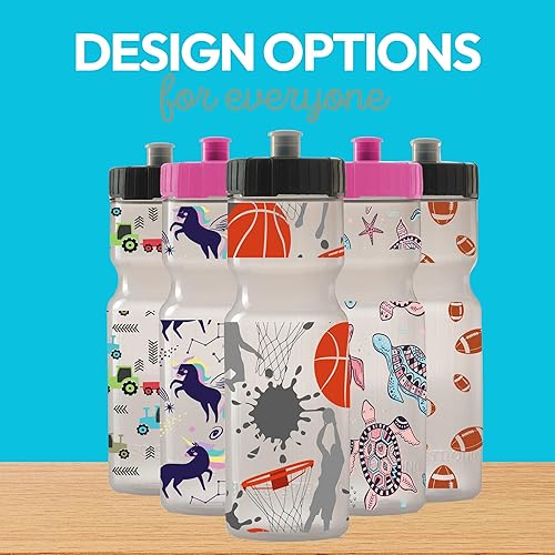 Miniatura 5 de Botella de agua para niños que cambian de color 22 onzas botellas deportivas sin BPA con tapa superior fácil de abrir fácil de abrir perfecta para