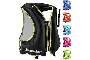 Snorkel Vest for Adults, Portable Swim Jacket & Buoyancy Vest for Snorkeling, Swimming, Kayaking, Boating