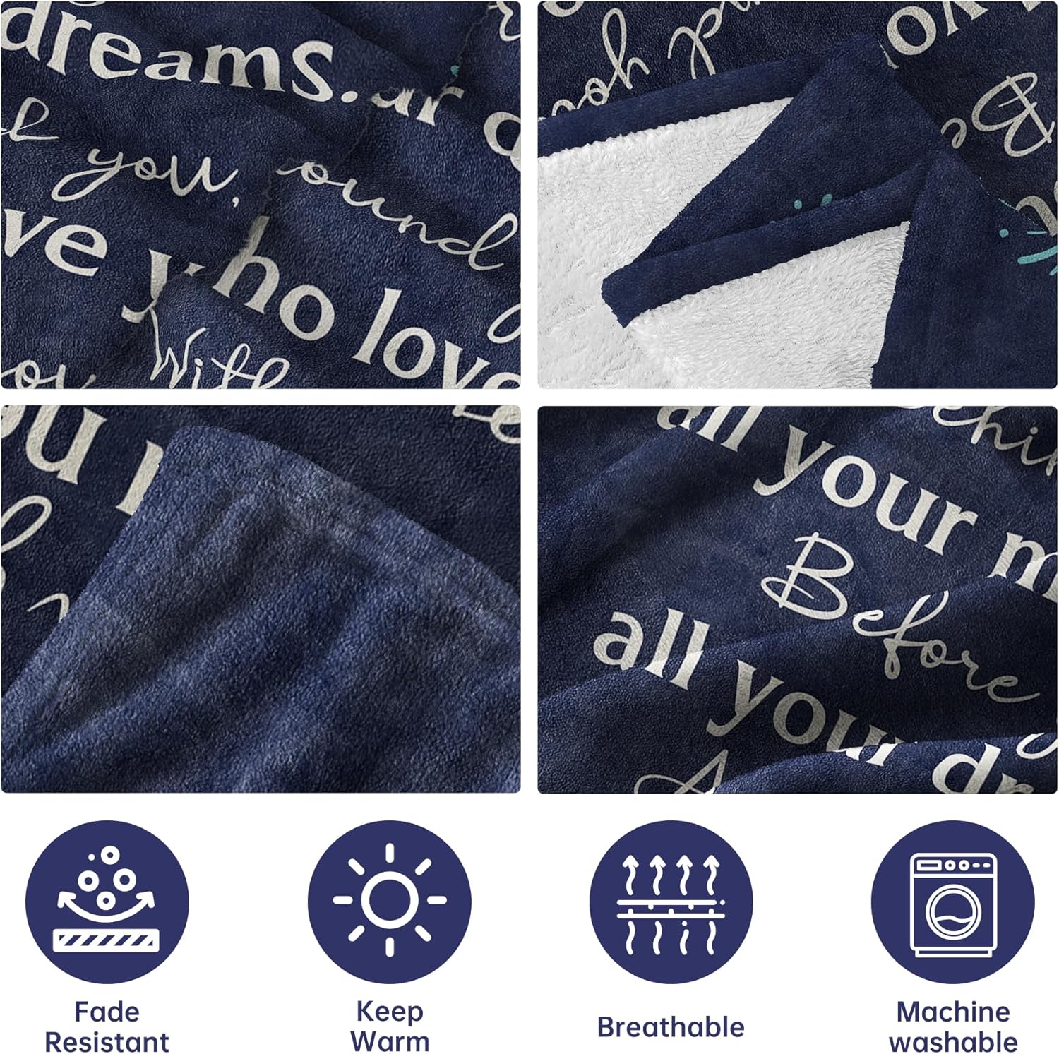 Graduation Gifts for Her Him 2025, Best Congrats Graduation Blanket for Women Men, College/High School/Masters Degree/PHD/Nursing & Nurse Graduation Gifts, Class of 2025 Graduate Gifts Ideas 60" × 50" - Image 5