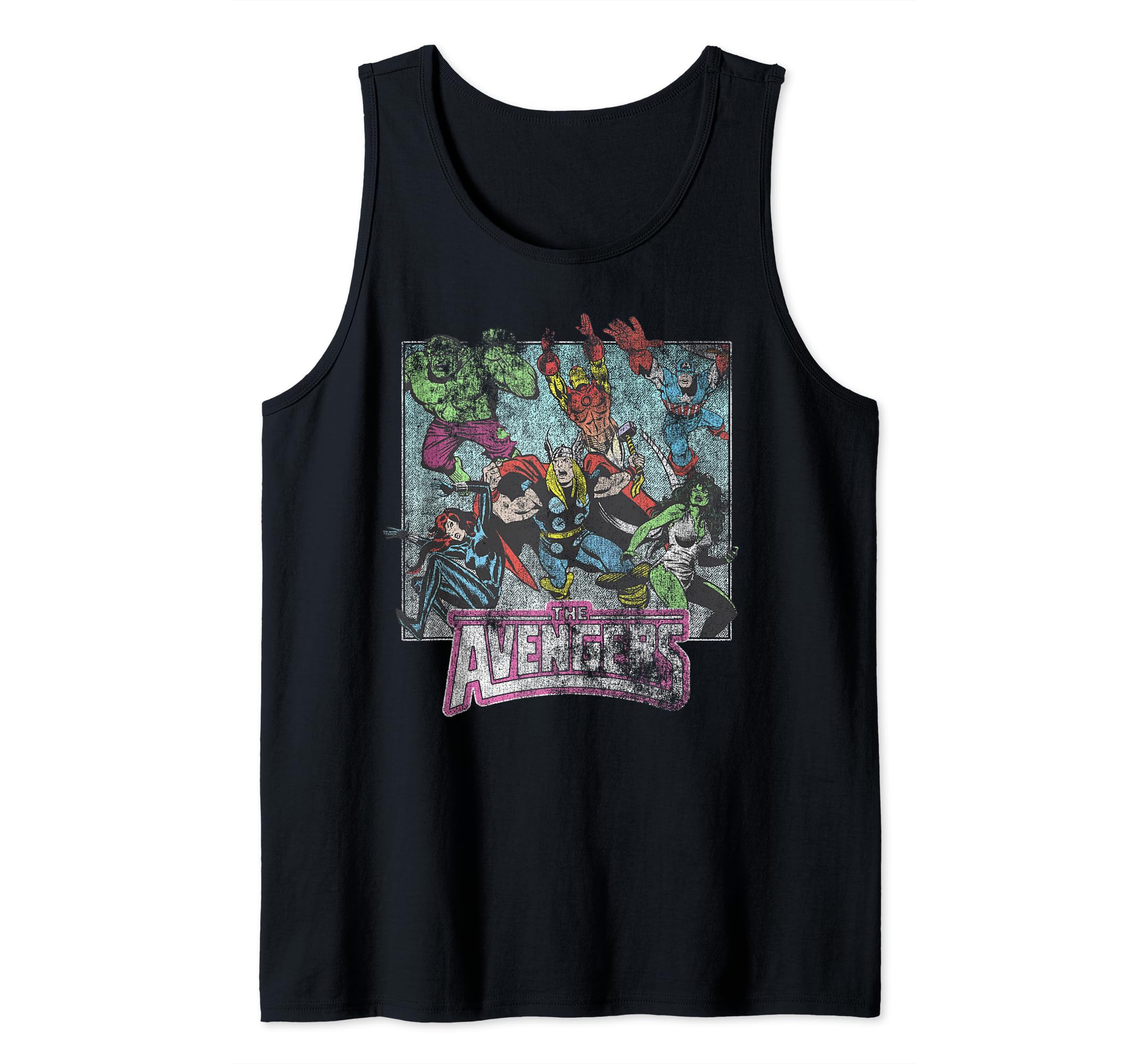Débardeur Marvel Avengers aspect vieilli et usé effet rétro authentique - 2