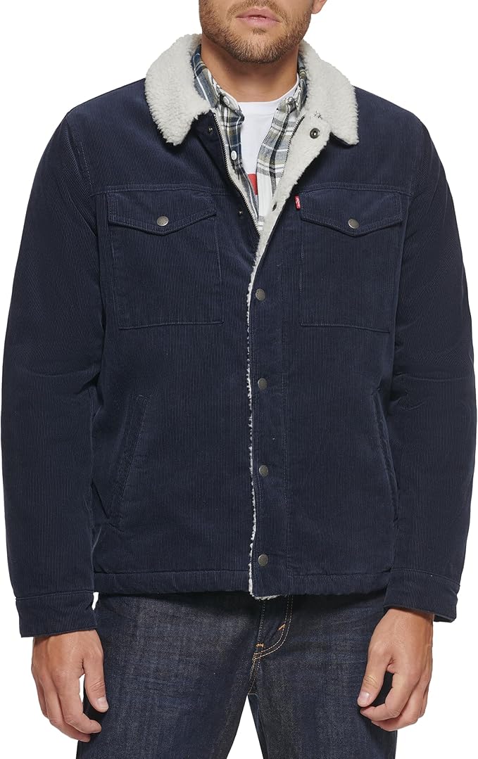 Levi's Men's Corduroy Sherpa Lined Trucker Jacket