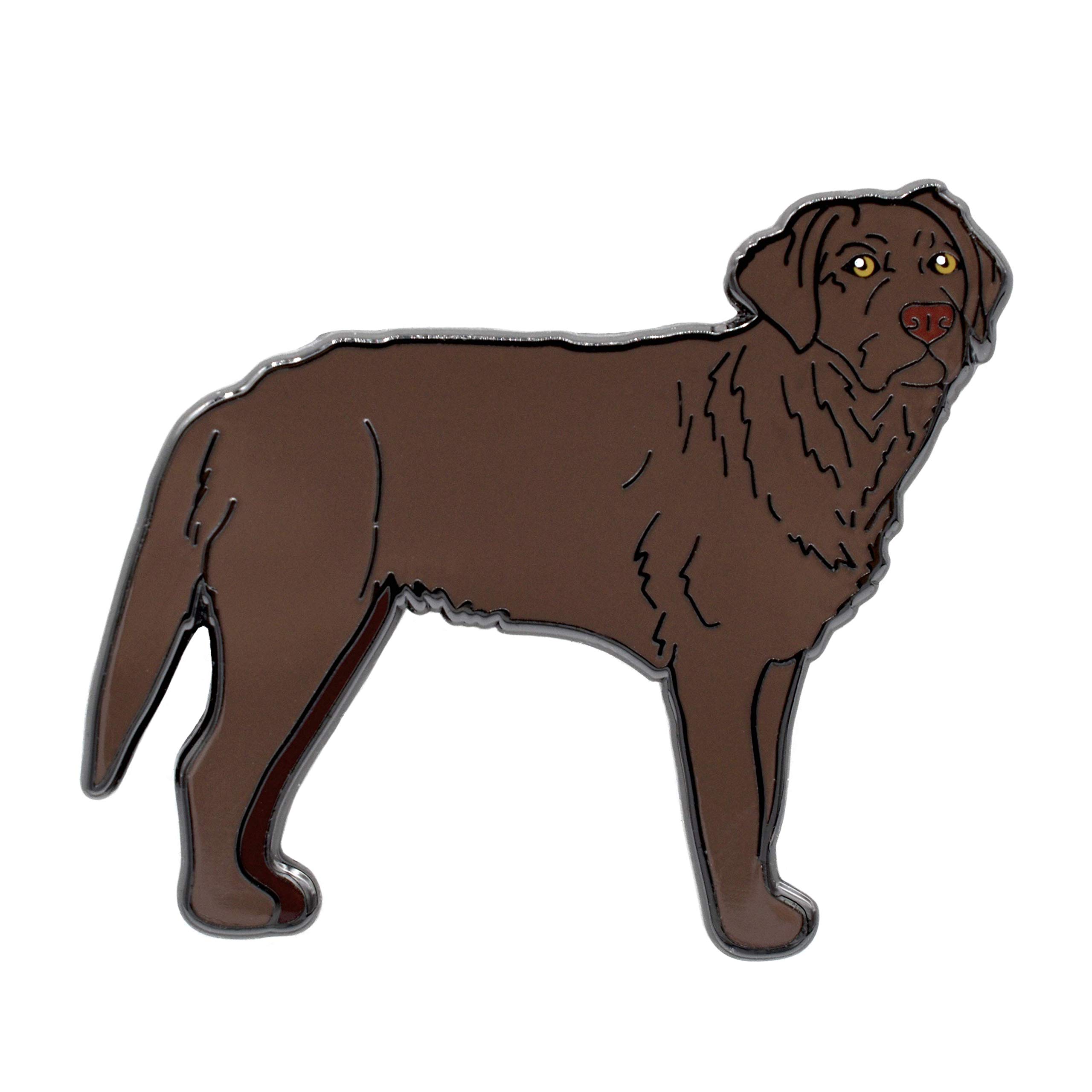USWireBrown Lab Dog Pin