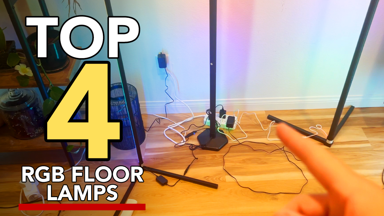 Watch I Tried 4 Highly Rated RGB Corner Floor Lamps on Amazon Live