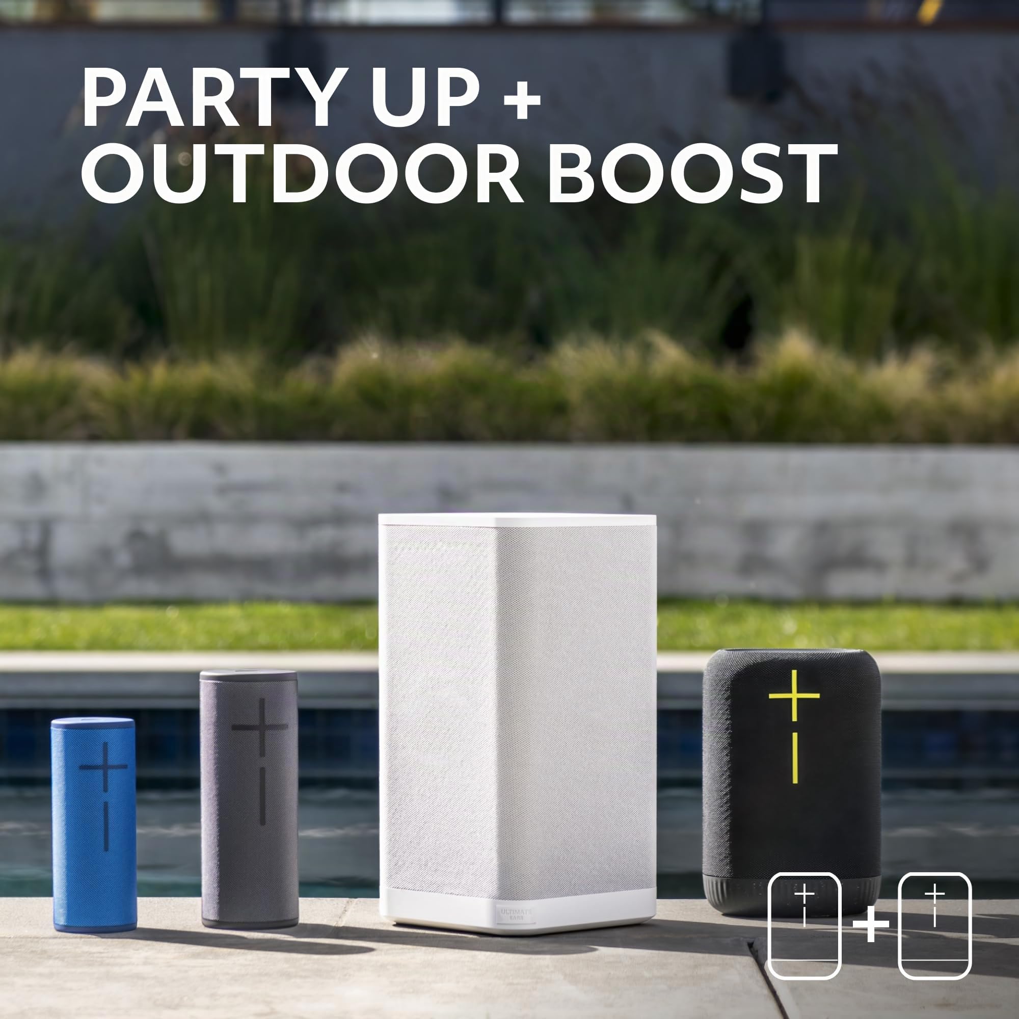 Ultimate Ears EPICBOOM, altoparlante bluetooth wireless portatile, bassi ottimali,audio a 360 gradi, EQ adattivo,IP67 impermeabile, galleggiante, batteria di 17 ore,raggio d’azione di 55 m - Nero