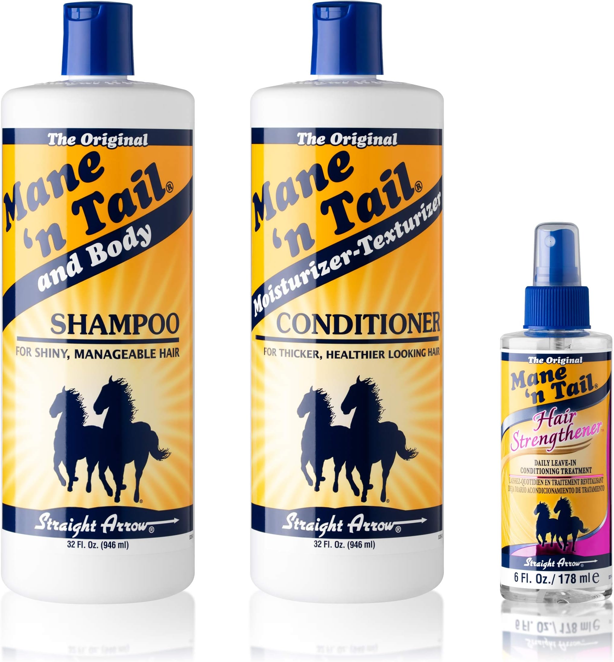 Mane 'n Tail Combo Deal Shampoo and Conditioner 32 Ounce PLUS Hair Strengthener 6 Ounce