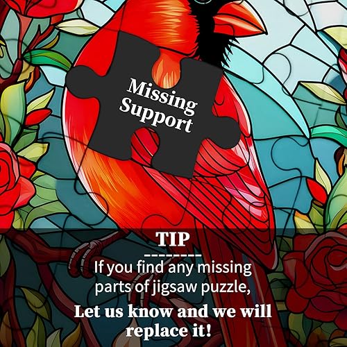 Miniatura 46 de Rompecabezas de Pájaros para Adultos de 1000 Piezas, Lindo Rompecabezas de Edredón de Jardín de Flores de Pájaros, Divertido Rompecabezas Floral con