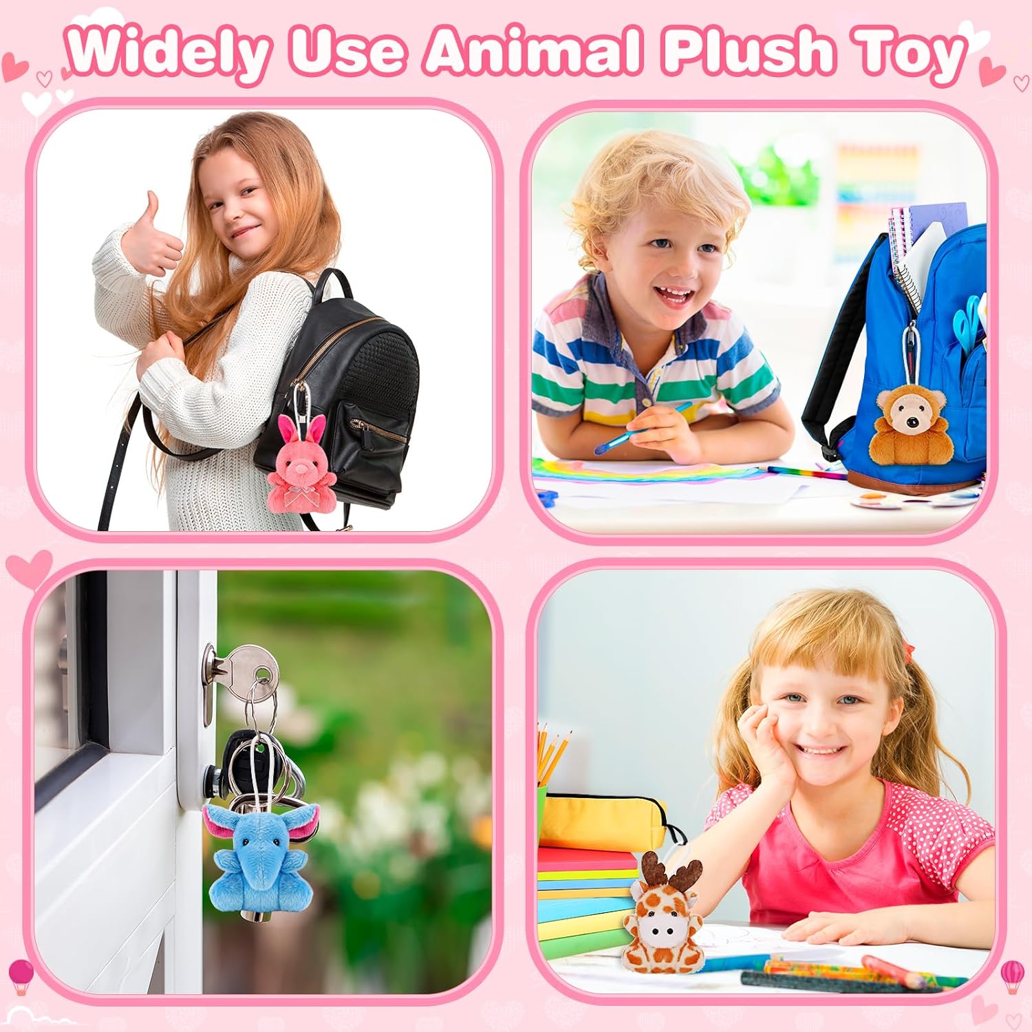 Jumlys Valentines Day Gifts for Kids Classroom, 24 Packs Valentines Day Cards with Stuffed Animal Toys, Valentine Day Party Favors for Boys Girls, Ideal Exchange Cards for Classroom - Image 3