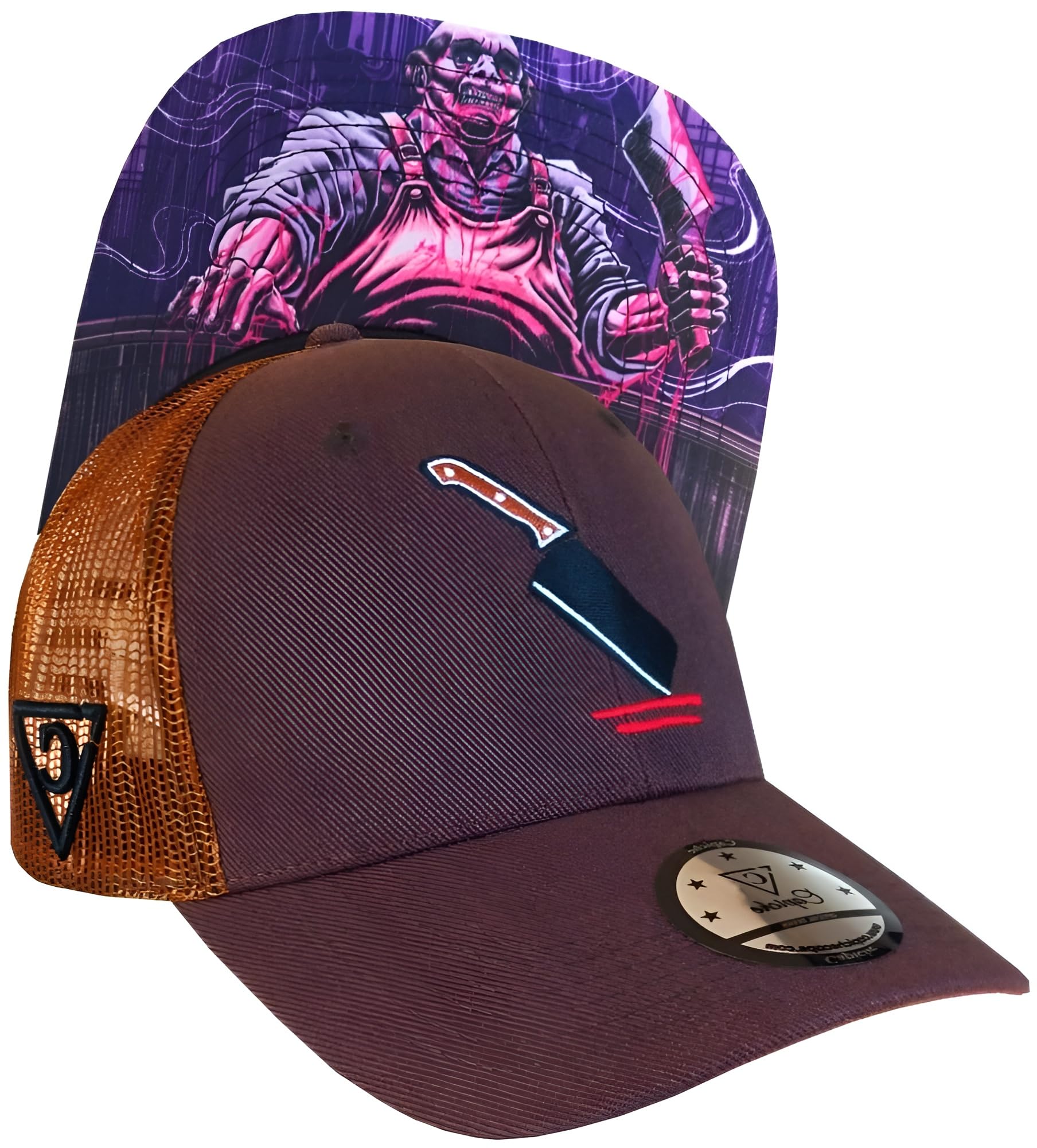 Capiche Unisex The Butcher Trucker [99+ Variations] Snapback Cap New Collection Special Series Dark Grey, One Size