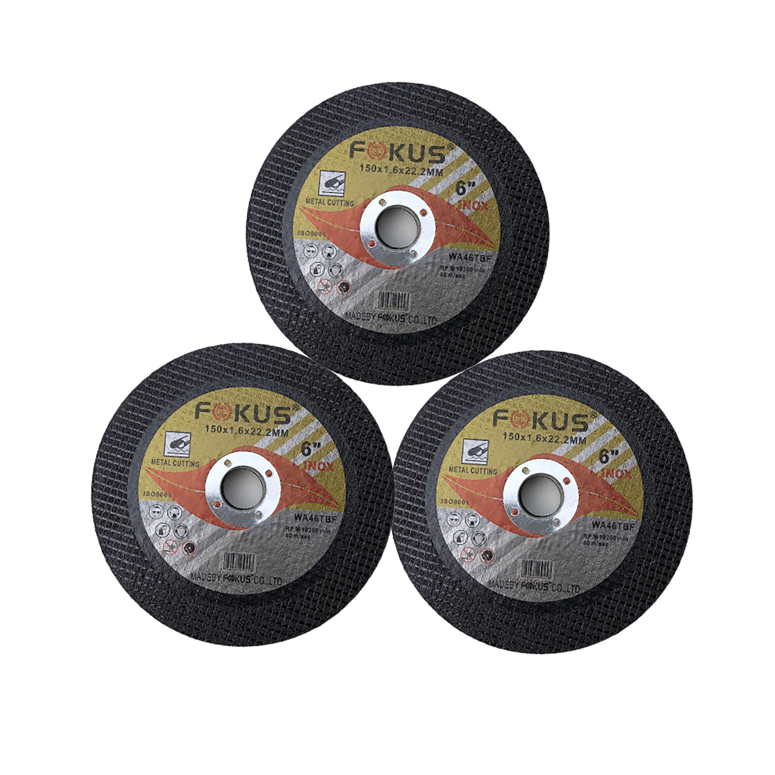 WA 25PACK - 6"X1/16"X7/8" Depressed Center Thin Cutting Wheels For