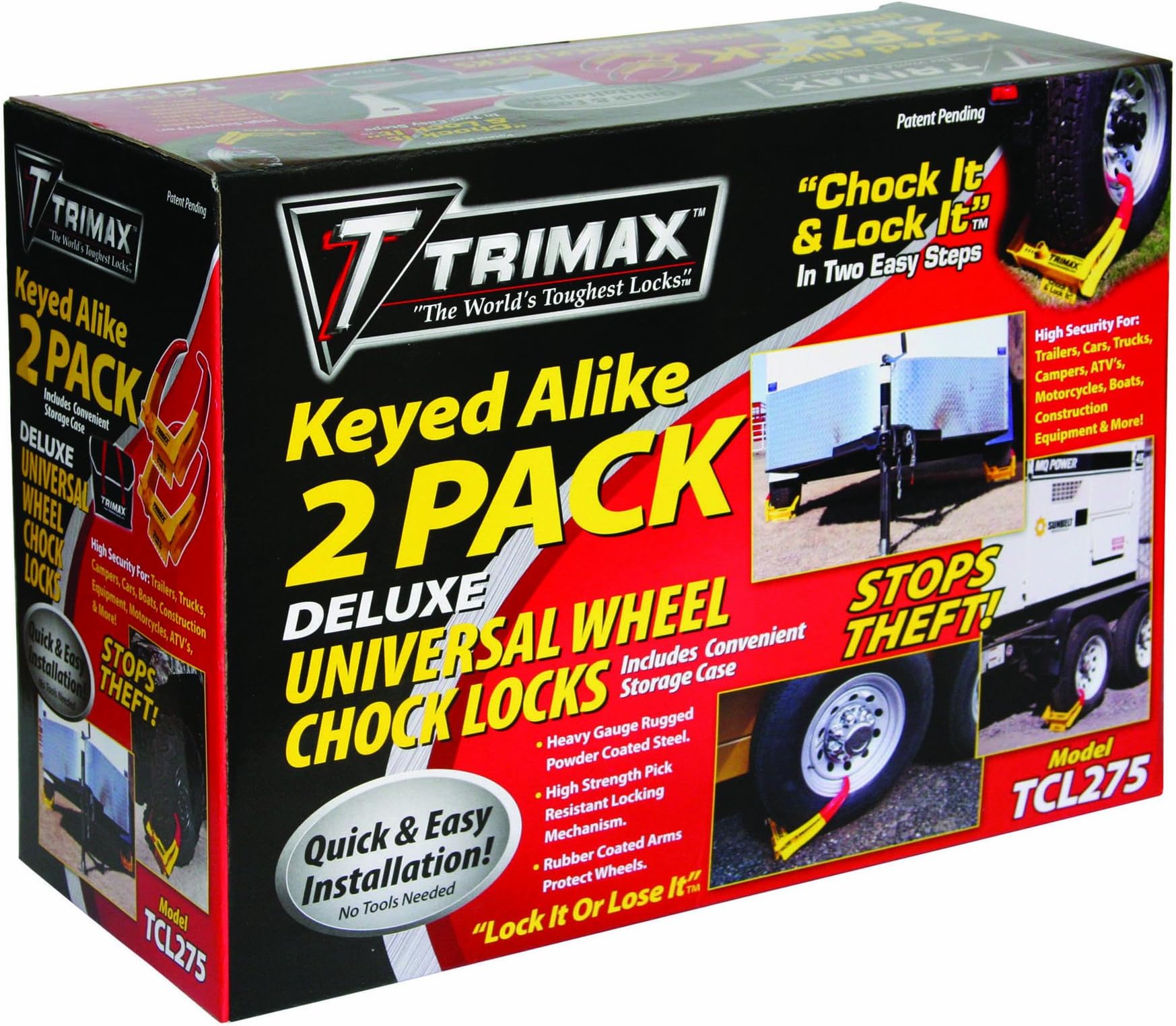 TCL275 Wheel Chock Lock 2-Pack