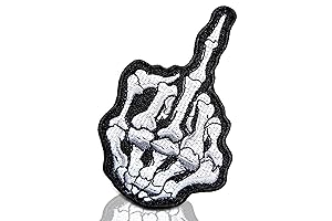 Impressive Iron on Skeleton Gesture Patches Bundle