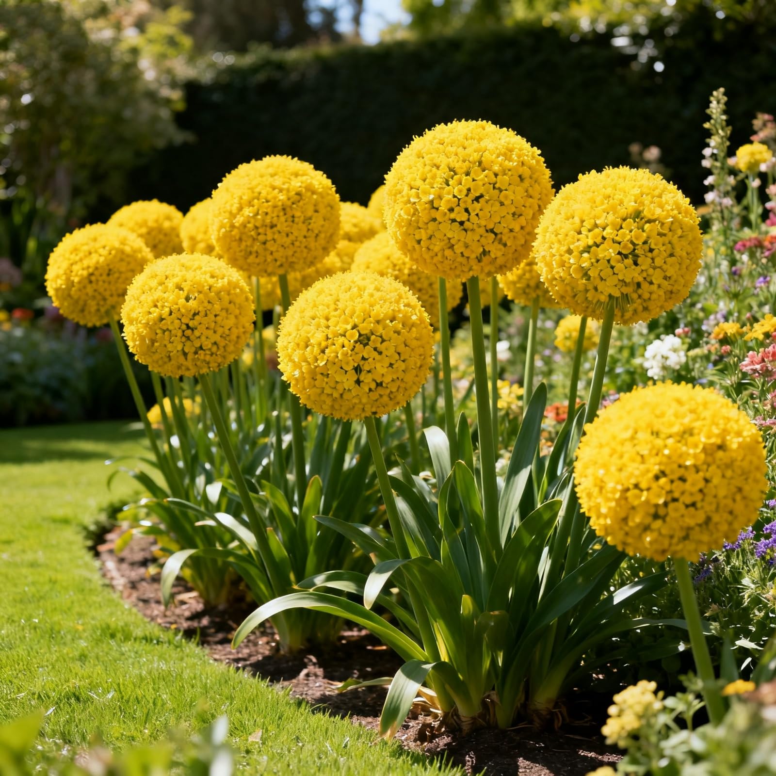 Perennial,Stunning Giant Allium for Planting Now UK,Hardy, Easy Plant-Professional for Beautiful Garden Displays-4bulbs-A