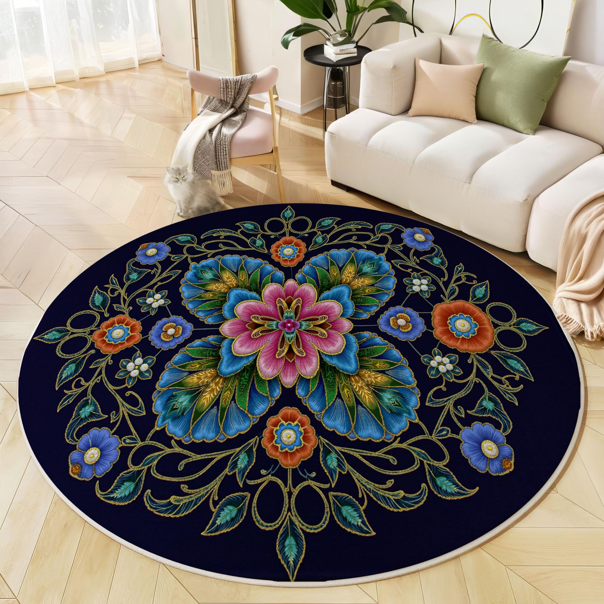Moquette bleu foncé doux pour dortoir familial et chambre à coucher
