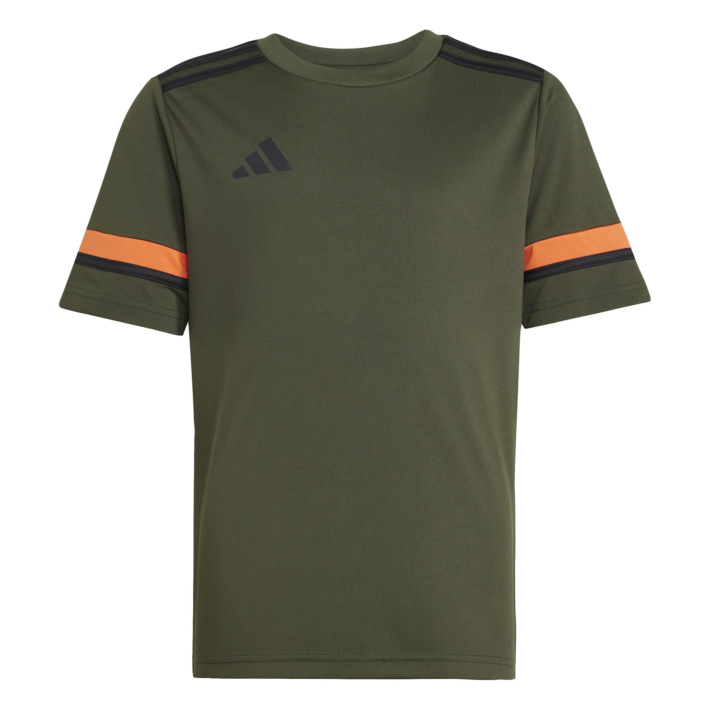 adidas Unisex Kids SQUADRA25 Jersey Short Sleeve Kids, Night Cargo/Black/semi Impact Orange, 7-8 Years