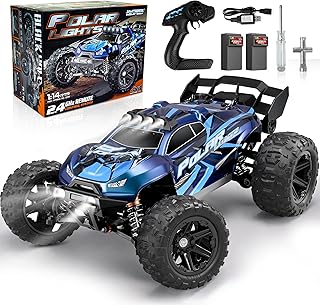 JOYTREKY Remote Controlled Car - RC Car 1:14 Monster Truck 2 Battery 40 km/h + 2.4 GHz Gift for Teenagers Adults Offroad Vehicle