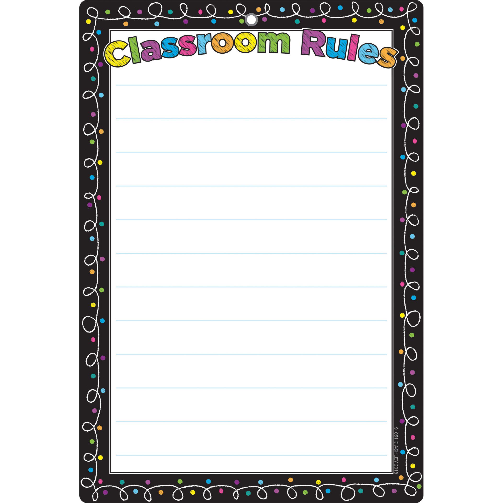 Chart Smart Poly Classroom Rules Poster Éducatif 13 x 19 - 2