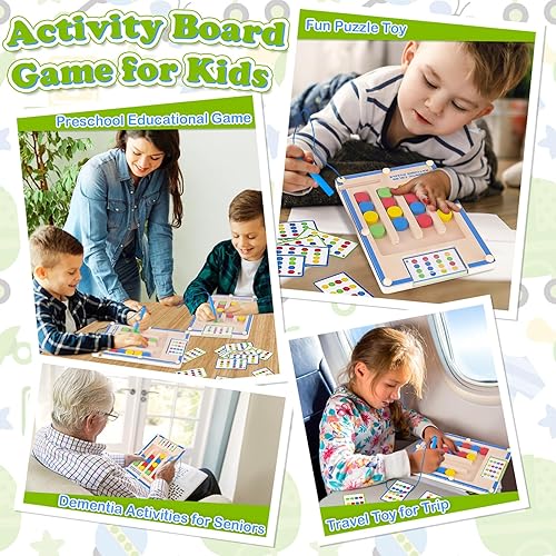 Miniatura 5 de Juguetes Montessori magnéticos de madera para niños y niñas de 3 a 7 años, rompecabezas tipo laberinto, juguete educativo y de aprendizaje