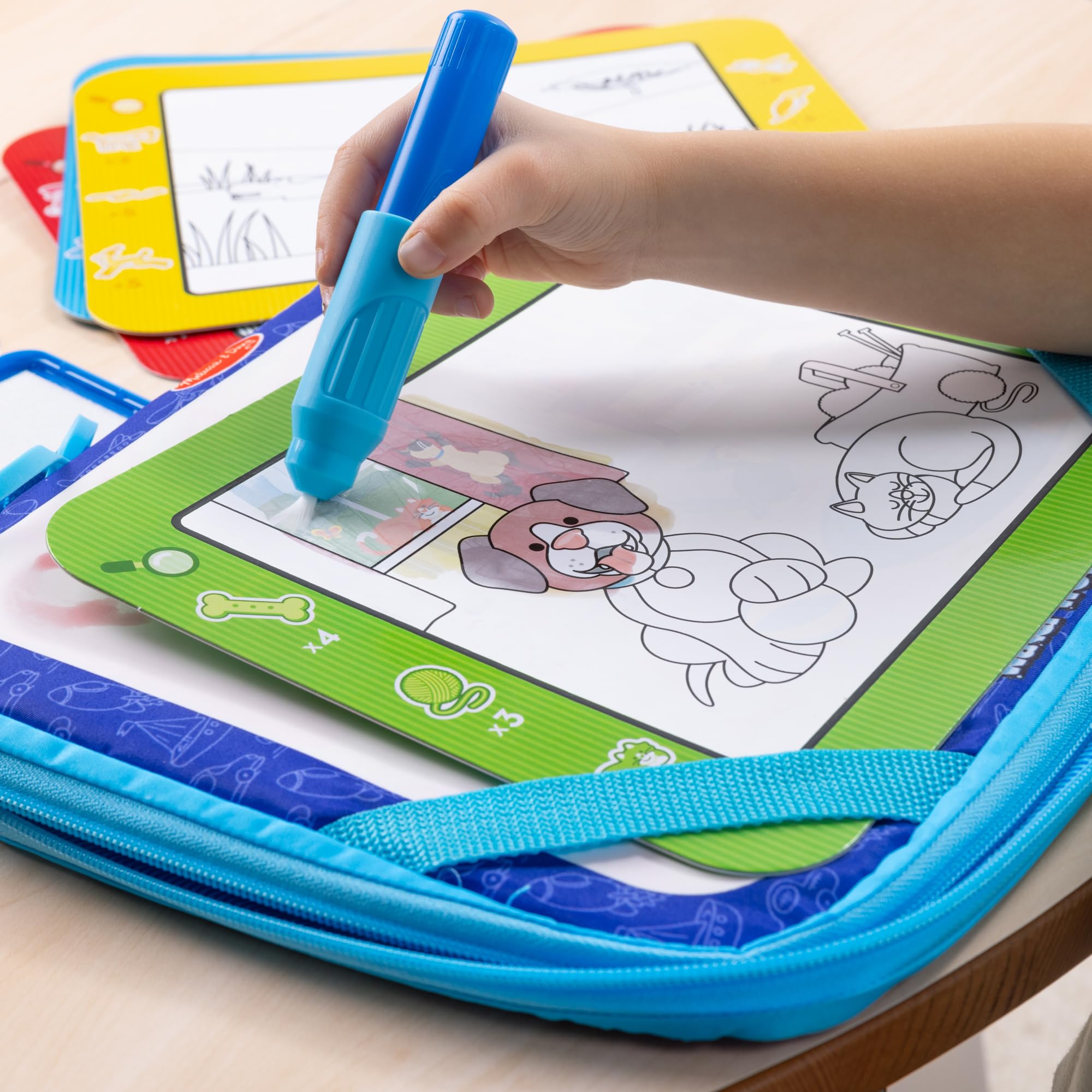 Melissa & Doug Water Wow Set da Disegno Multi attività Portatile con Colori a Sorpresa, Giocattolo da Viaggio Adatto dai 3 Anni in su