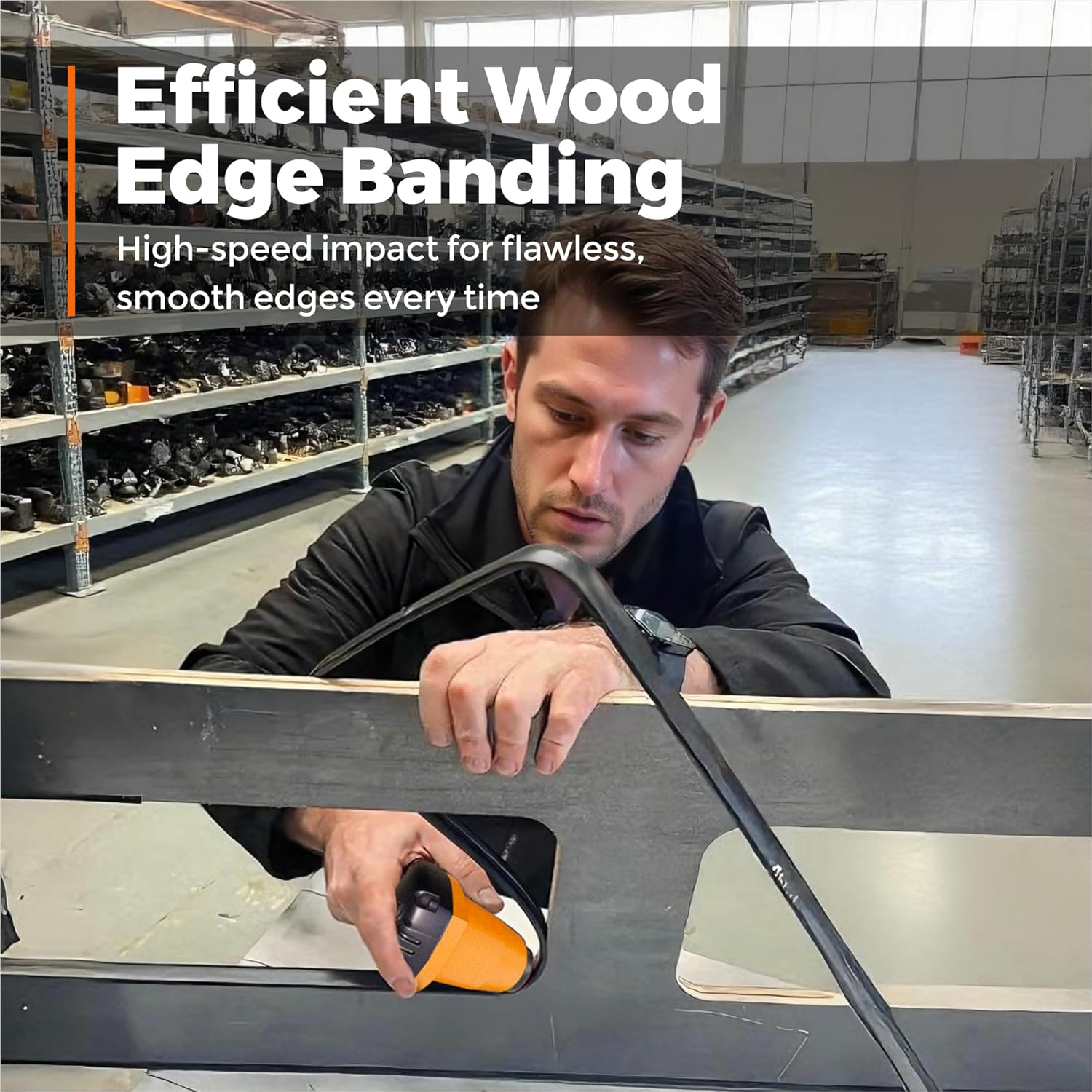 Pneumatic Palm Hammer, 1000 BPM Automatic Air Impact Tool with Non-Marring Tip, Easy One-Hand Grip for Wood Edge Banding, Metal Part Removal, Tire Patch Leather Work