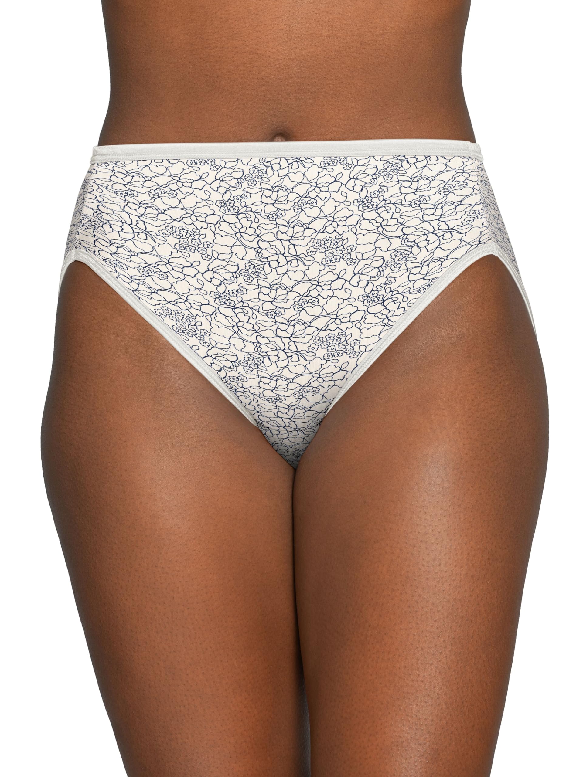 Vanity Fair womens Illumination Hi Cut Panties (Regular & Plus Size) Underwear