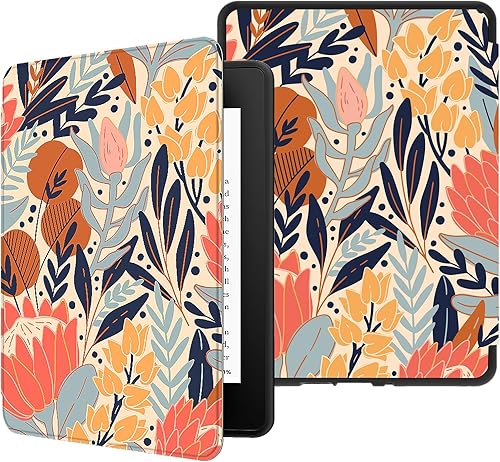 Miniatura 11 de VORI Funda para Kindle Paperwhite (11.ª generación-2021) y Kindle Paperwhite Signature Edition, suave TPU ligera protectora Smart Shell con apagado