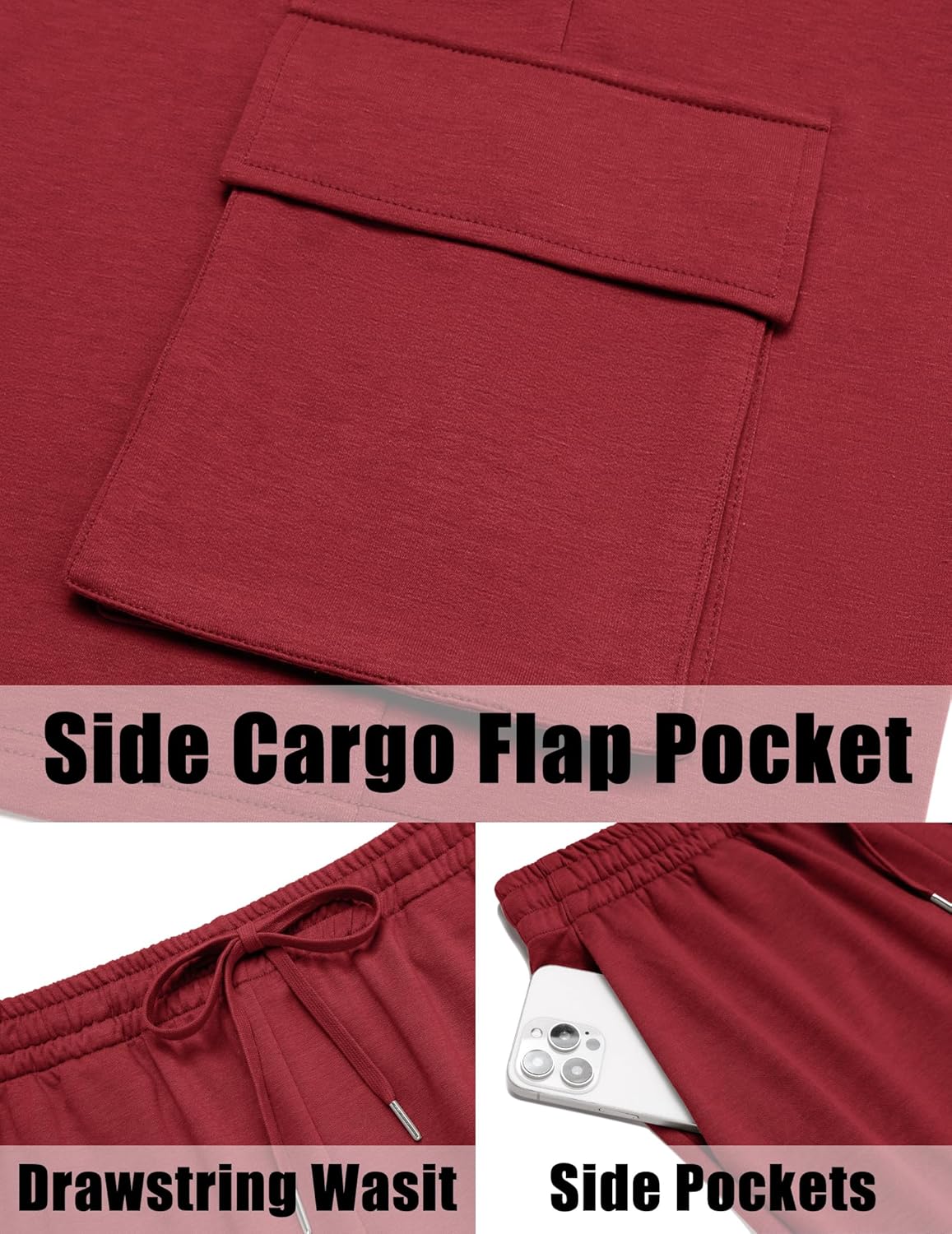 COOFANDY Men's Shirt and Shorts Set 2 Piece Fashion Summer Tracksuits Cotton Oversized T-Shirts Cargo Shorts Outfits - Image 6