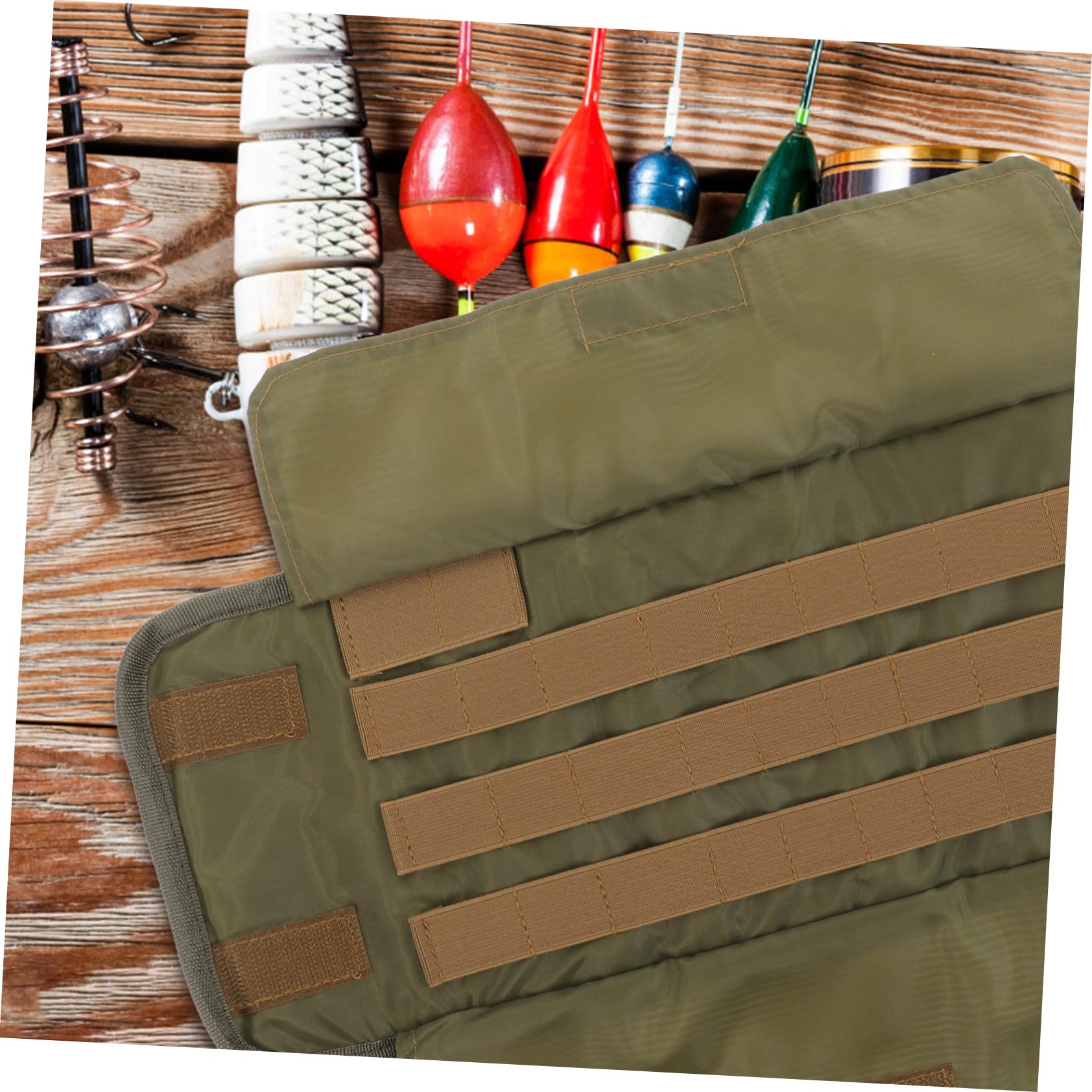 Toyvian Kit di Attrezzatura da Pesca Legare Strumento di Pesca Borsa per Utensili Attrezzi da Pesca Materiali Pratica Borsa per Esche Piccola Borsa per Attrezzi Stoffa