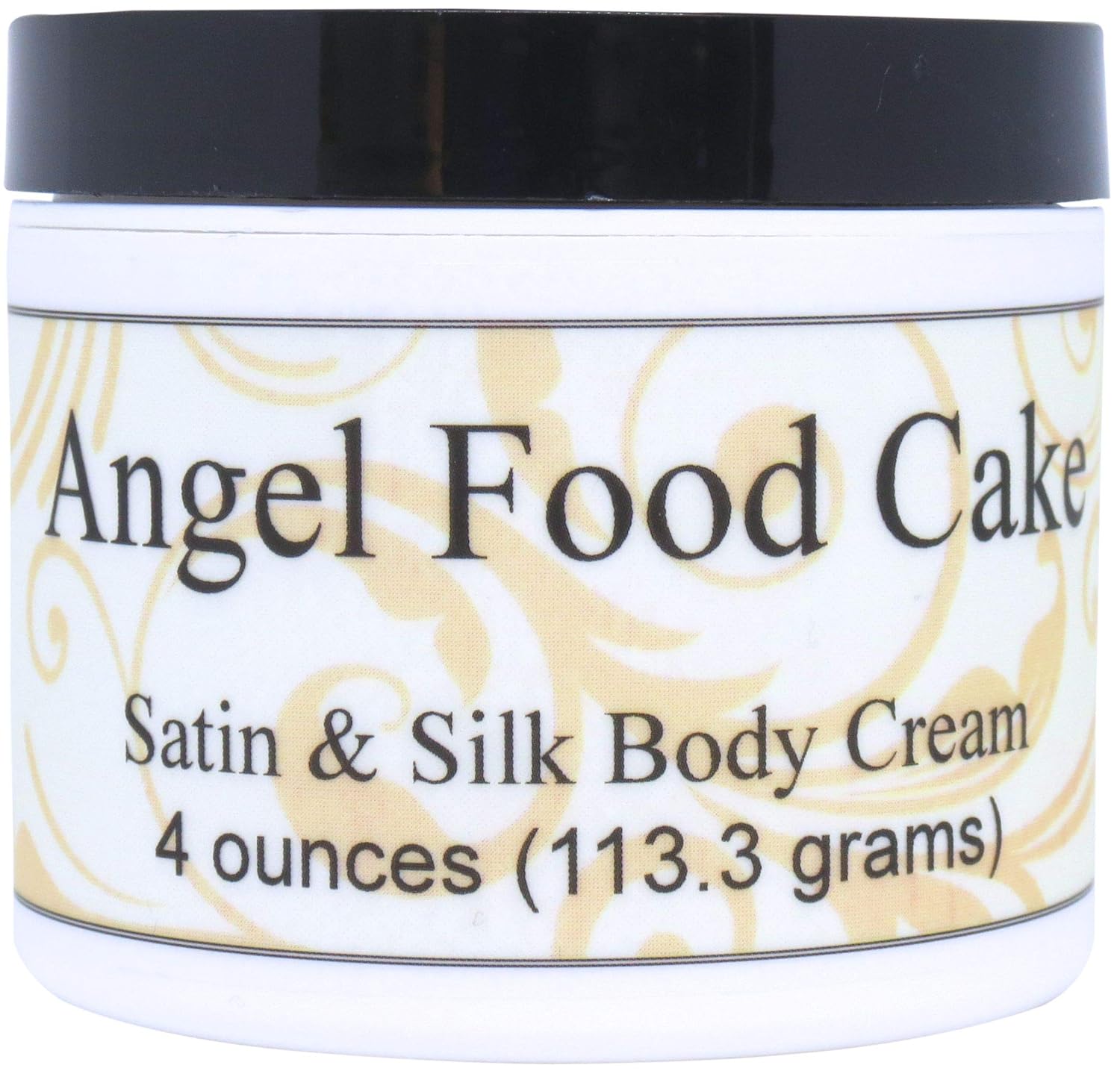 Eclectic Lady Angel Food Cake Satin and Silk Cream, Body Cream, Body Lotion, 4 oz - Shea Butter, Aloe, Silk Amino Acids, Vitamin E, Phthalate-Free, Handcrafted in USA - Perfect For Women