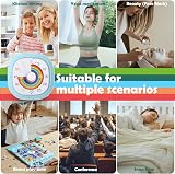 Timer Visivo da 60 Minuti per Bambini, GeeRic LED Lampeggiante Conto a Rovescia Silenzioso Orologio Colorato Sveglia Assistente Gestione Tempo Scrivania Timer Visivo per Cucina,Aula,Ufficio - 7